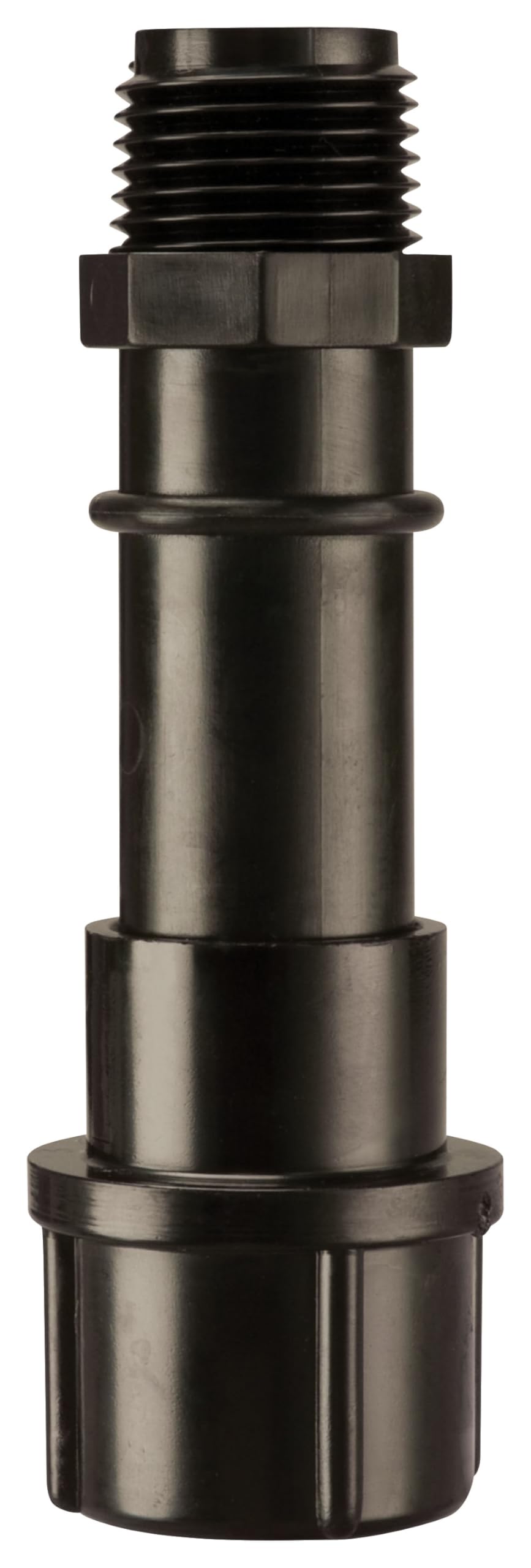 Rain Bird PRS05030S top outlet accommodates a 1/2 inch drip manifold for flexible irrigation layouts.