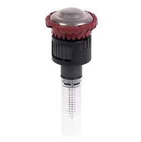 Rain Bird R-VAN adjustable rotary nozzle demonstrates tool-free arc and radius adjustment for efficient irrigation.