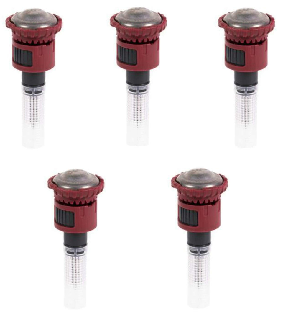 Rain Bird R-VAN24 360-degree rotary nozzle in a 5-pack for wind-resistant irrigation.