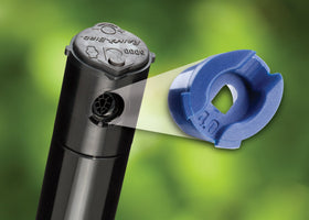 Close-up of Rain Curtain nozzles delivering uniform droplets and wind resistance.