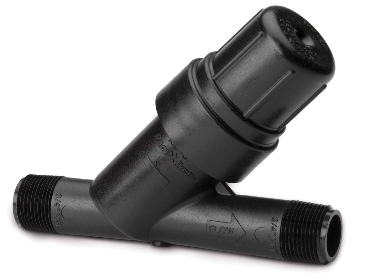Rain Bird RBY075S inline Y filter with 3/4-in inlet/outlet prevents downstream clogs