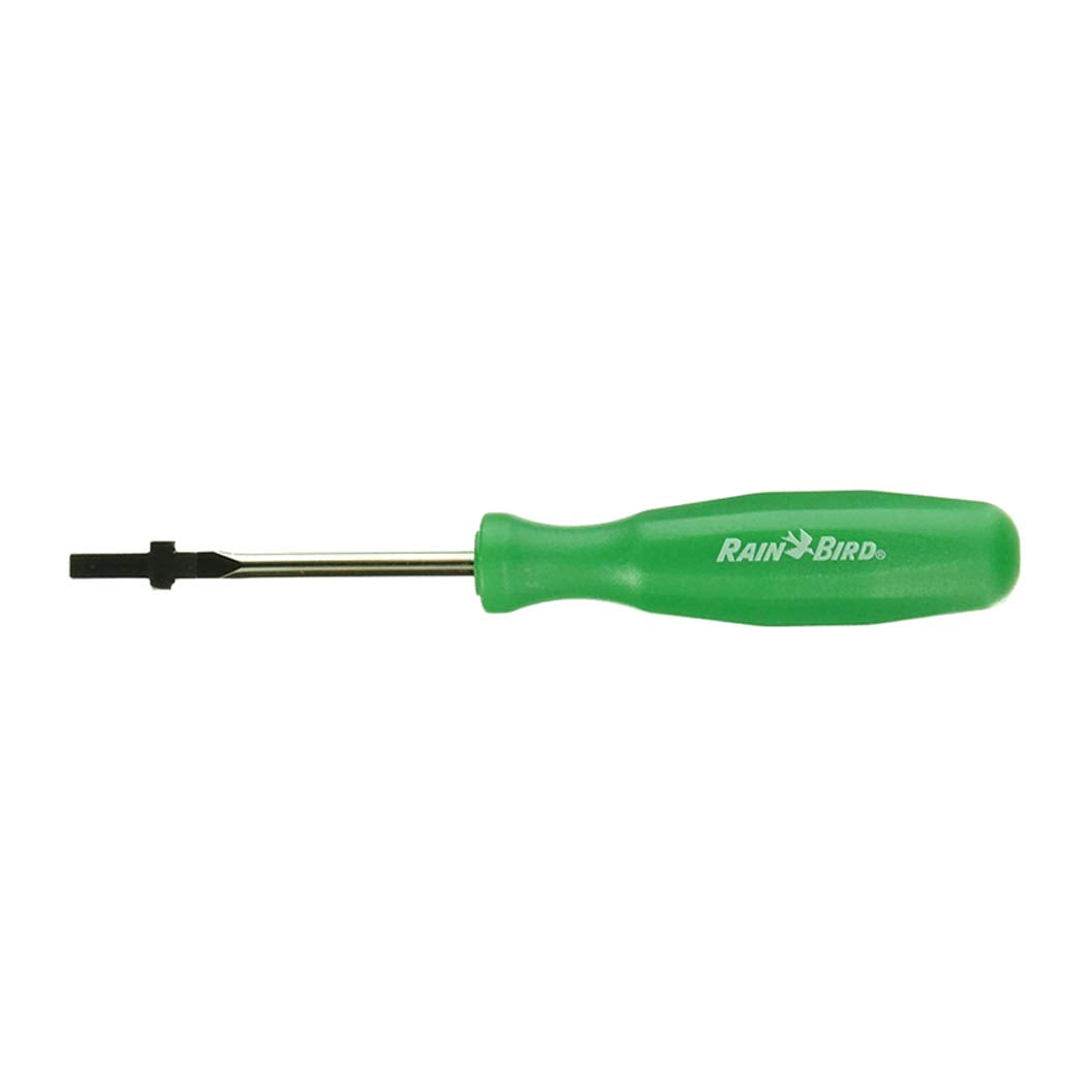 Rain Bird rotor adjustment tool enabling accurate rotor setup.