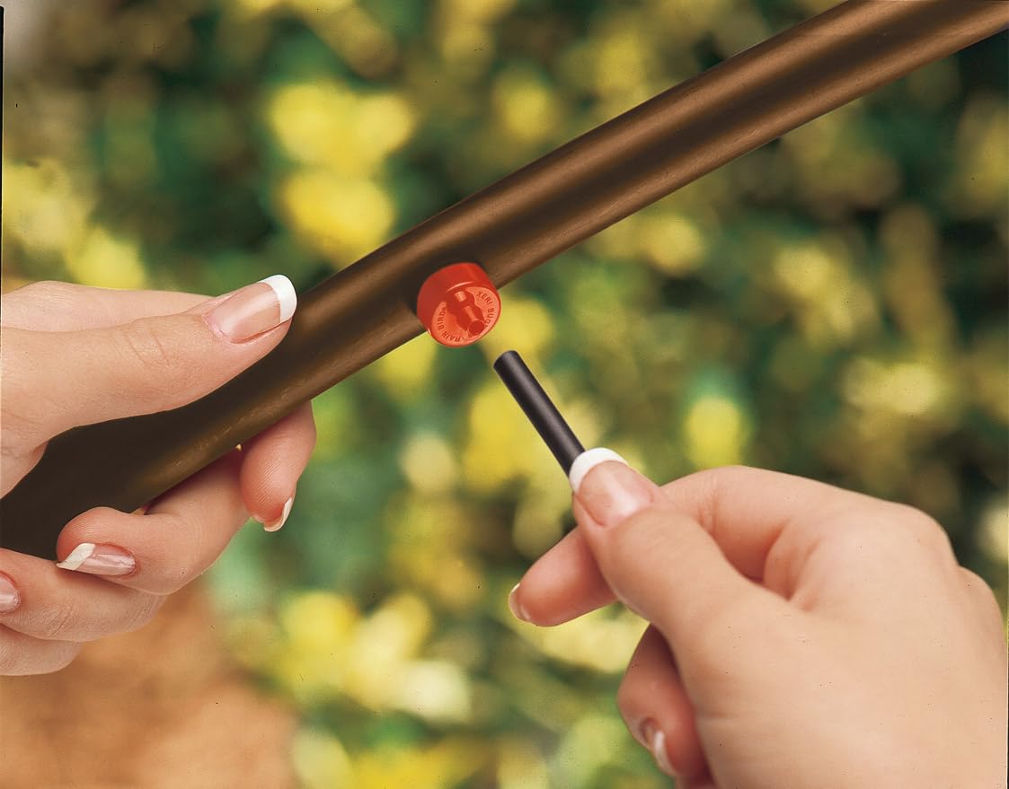 Rain Bird SW20-30PS emitter self-piercing design enables quick insertion into tubing.