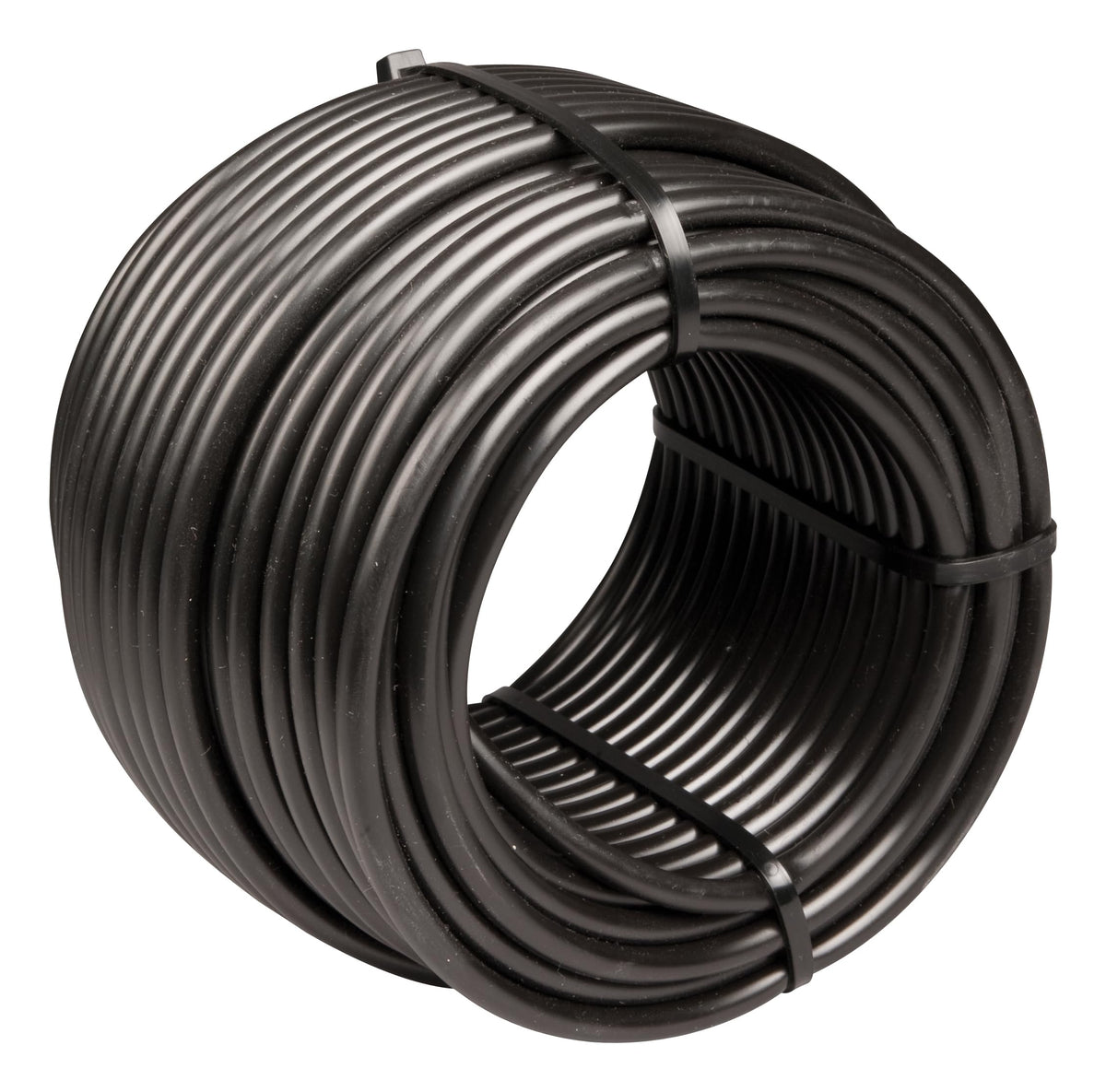 Rain Bird T22-100S distribution tubing, 100 ft black, supports flexible drip layouts.