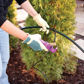 Rain Bird 100 ft black tubing enables quick setup and steady flow.