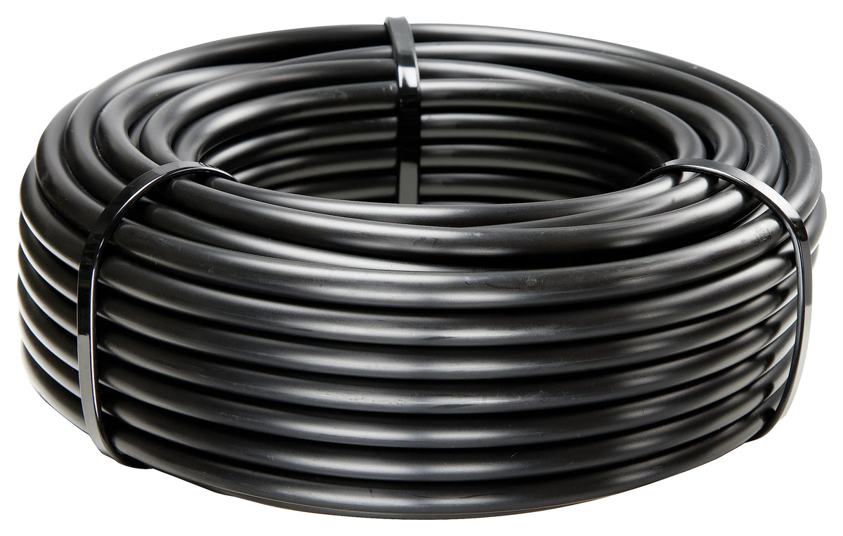 Rain Bird T22-50S coil illustrating kink-resistant flexibility for tight layouts