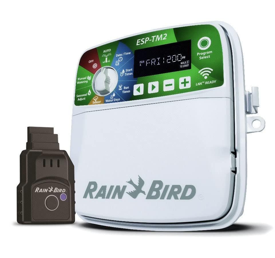 Rain Bird WiFi-enabled irrigation timer display enables remote scheduling