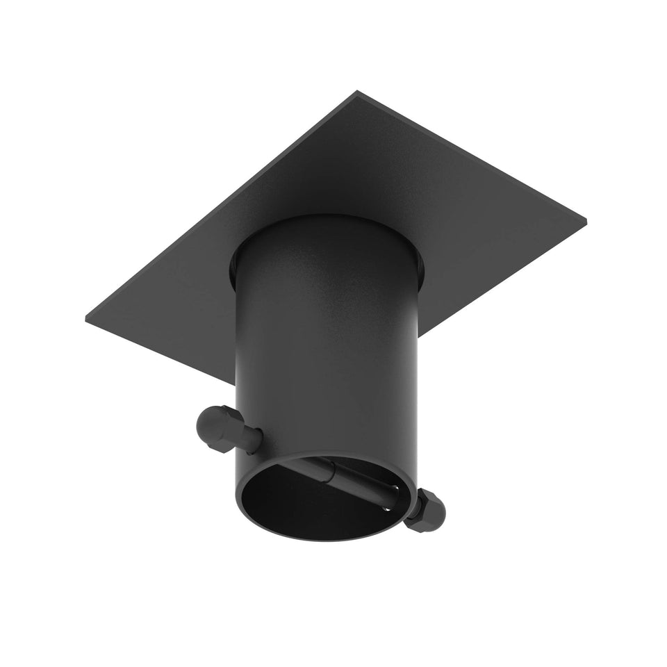 Rain Chains Direct gutter adapter in black improves rain flow into the chain.