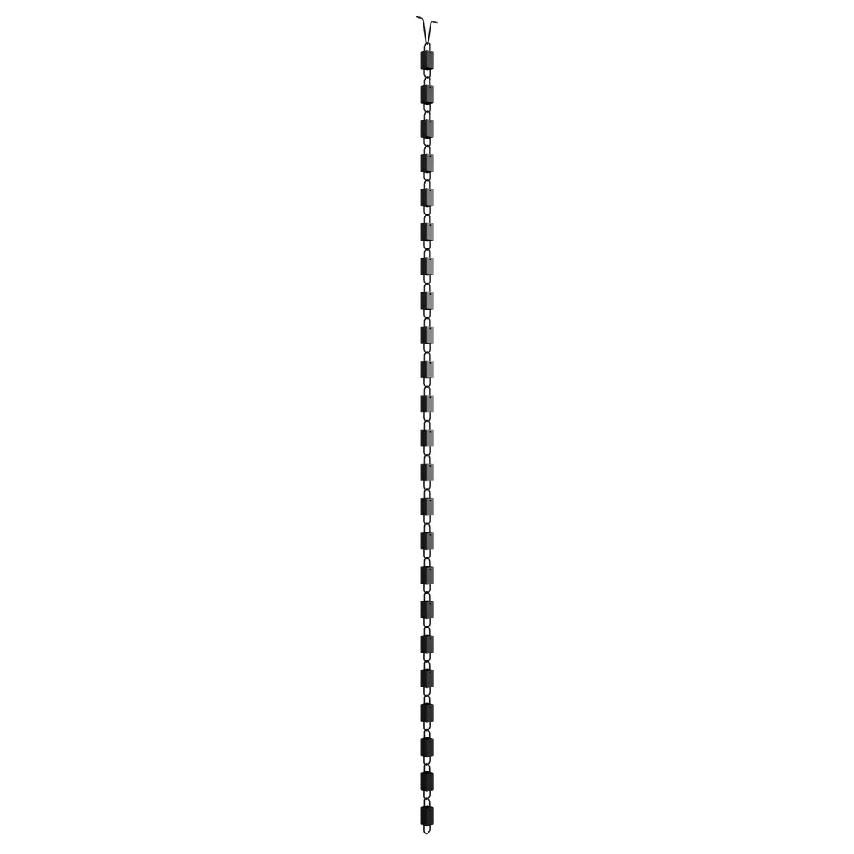 Rain Chains Direct square link rain chain milled aluminum ensures durable outdoor performance.