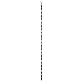Rain Chains Direct square link rain chain milled aluminum ensures durable outdoor performance.