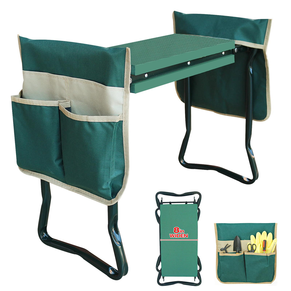 Rain Spirit garden kneeler pad 8-inch for comfortable knee support during gardening