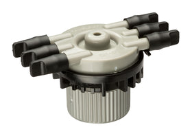 Rain Bird MANIFRE6S top view with six barbed outlets for multi-zone drip