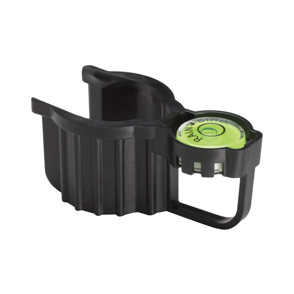 Rain Bird rotor hold-up tool with bubble level for precise rotor installation and leveling