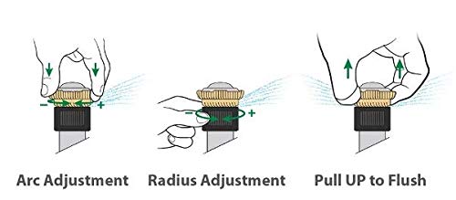 Rain Bird RVAN14 pull-up flush feature clears debris for maintenance