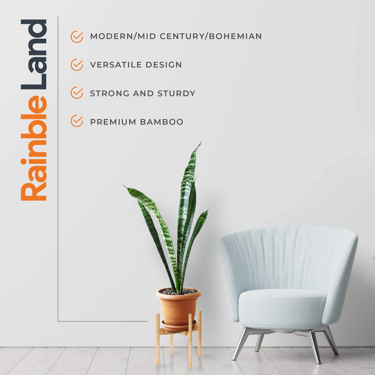 RAINBLELAND plant stand versatile uses for pots, lamps, aquariums and decor