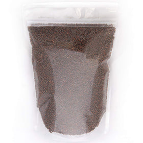 Rainbow Heirloom Seed Co. seed bag close-up, showcasing non-GMO heirloom quality.