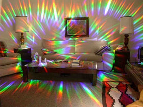 Rainbow Symphony photography use: capture rainbow light in windows.