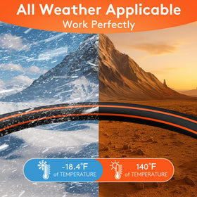 RainBro Flexibility Hose 600 PSI burst rating adds durability.