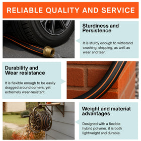 RainBro Flexibility Hose storage-friendly design for sheds and garages.