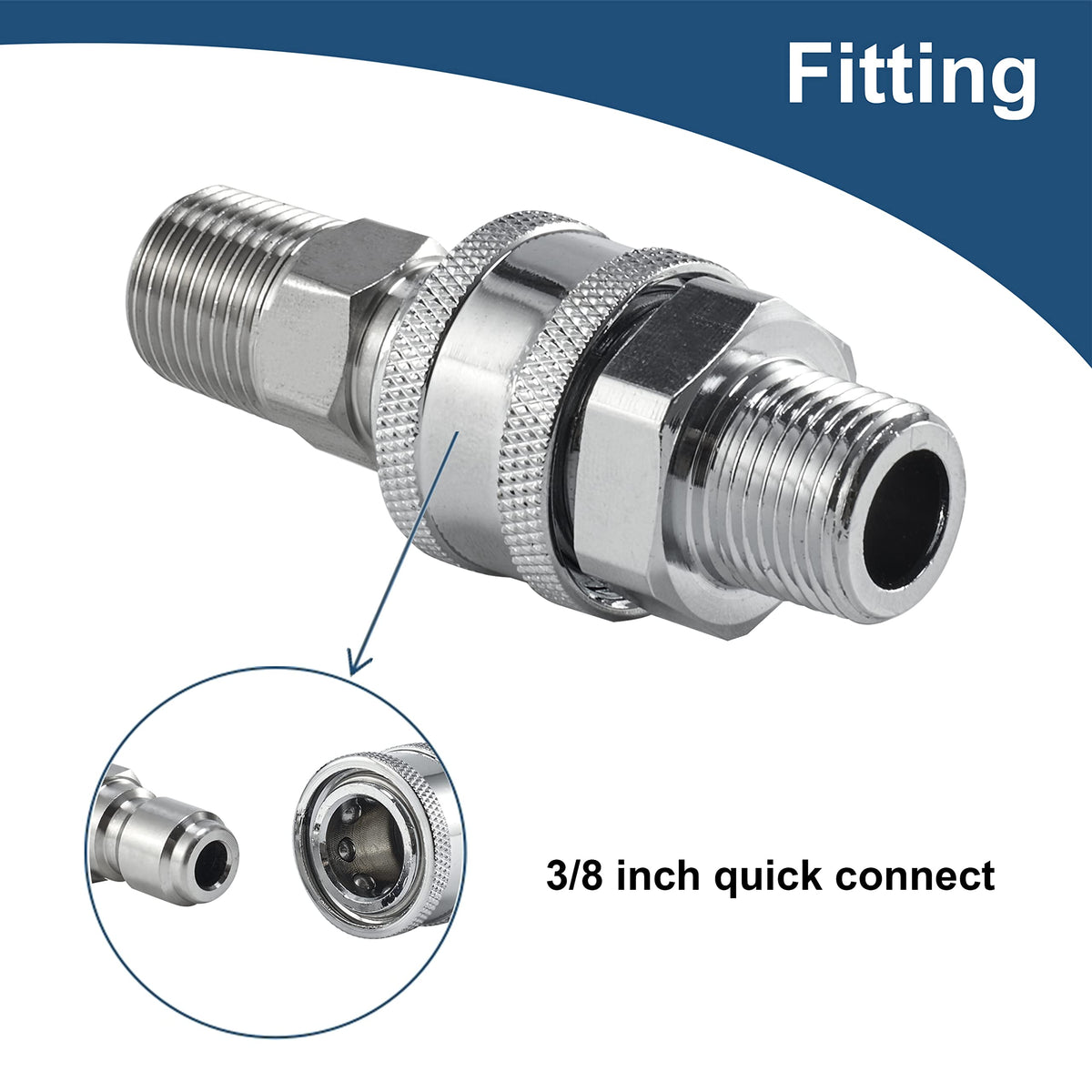 Raincovo 4-piece adapter set for versatile pressure washer compatibility.