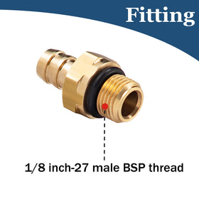Raincovo brass fitting 1/8 inch BSP ensures a secure seal for your sprayer