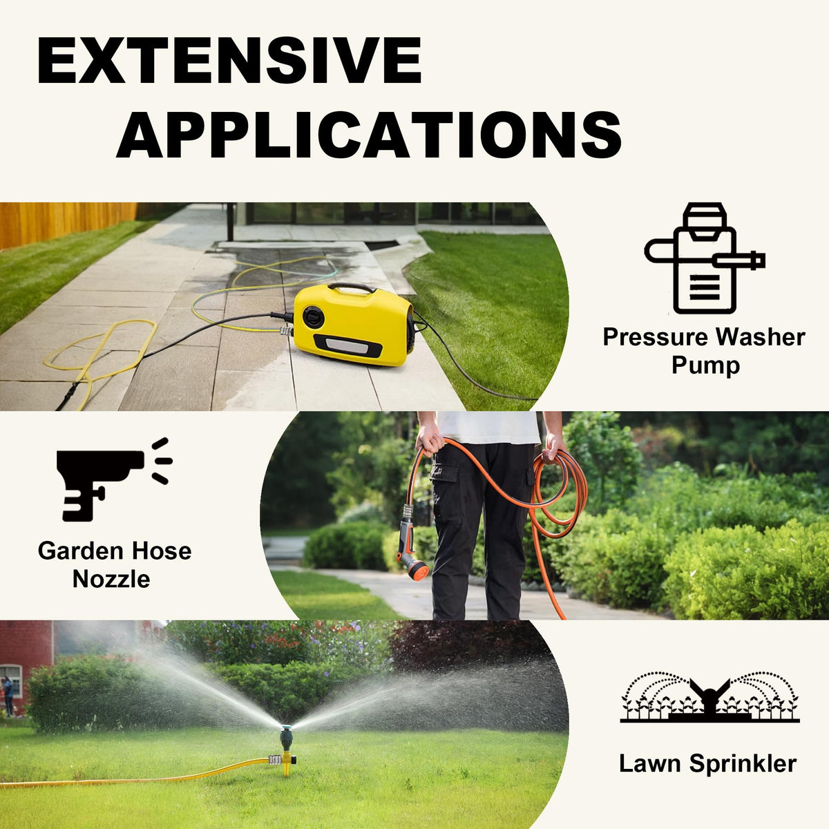Raincovo quick connect side view highlights easy attachment for fast watering tasks.