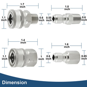 Raincovo NPT thread adapters with precise threading