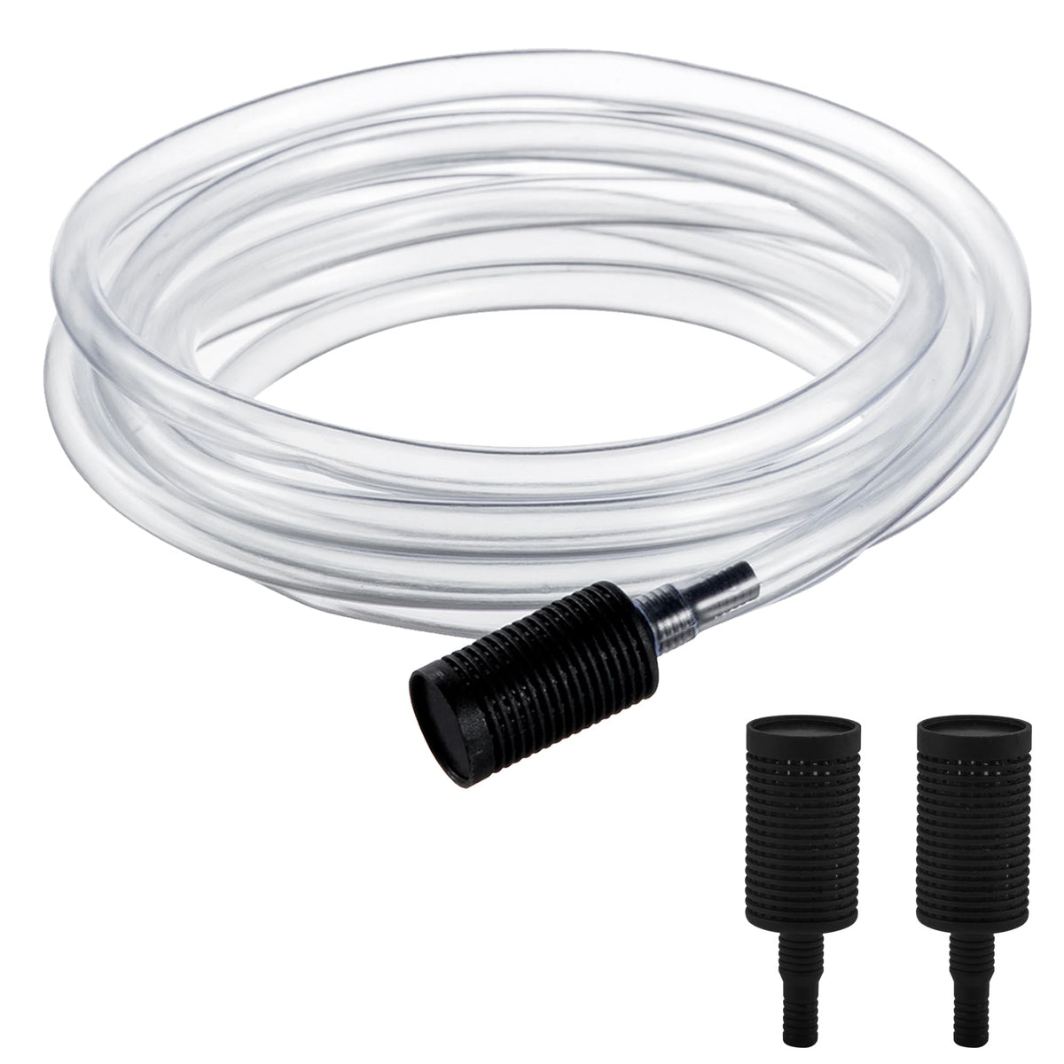 Raincovo pressure washer siphon hose with downstream injector enhances soap mixing.
