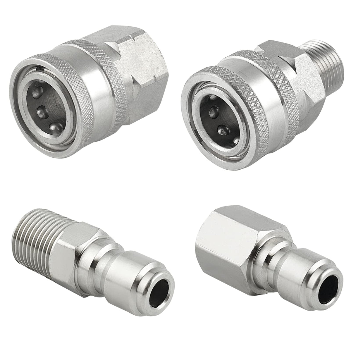 Raincovo quick-connect 3/8-inch fittings ready for fast connections