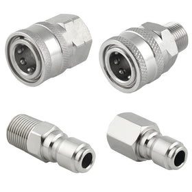 Raincovo quick-connect 3/8-inch fittings ready for fast connections
