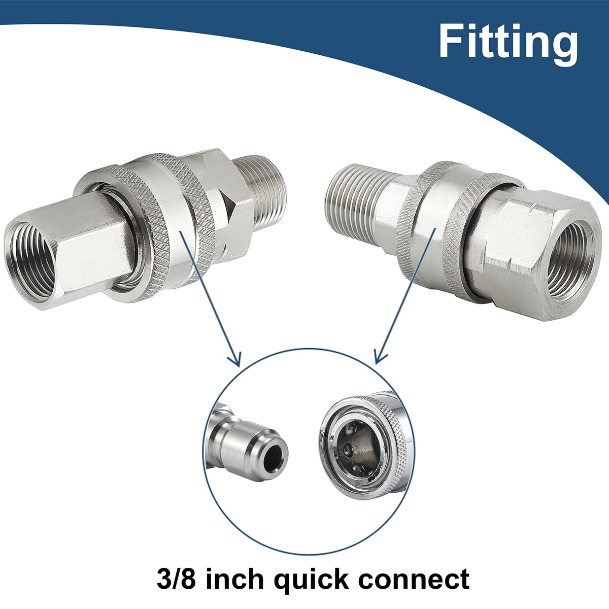 Raincovo stainless steel adapter set anti-rust durability