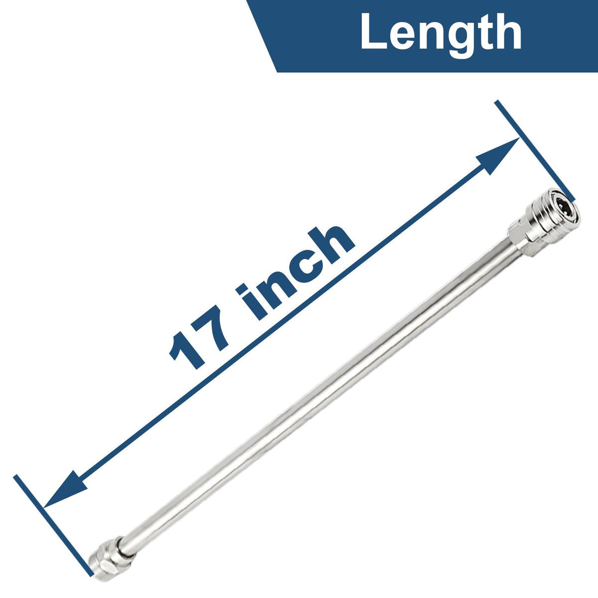 Raincovo stainless steel wand ends resist rust for long lasting performance.
