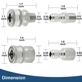 Raincovo three eighths NPT thread adapters ensure precise threading