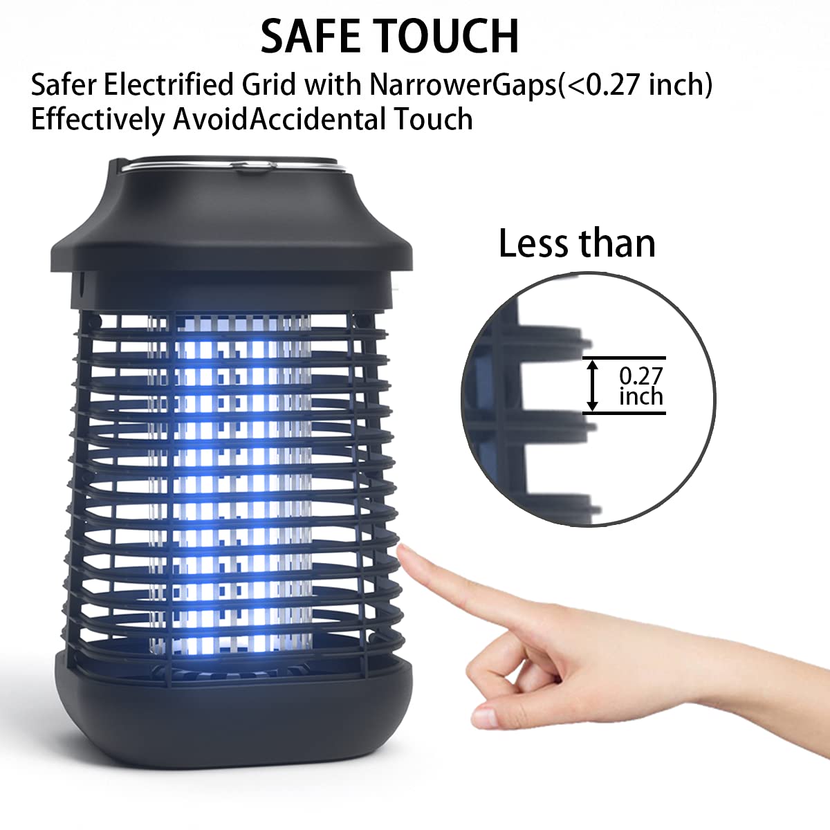 Raindot 15W UV bulb attracts insects at night for effective trapping