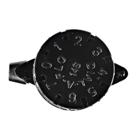 Raindrip 8-stream spray emitter providing full-circle coverage for beds.