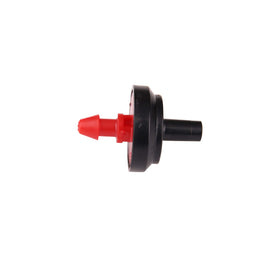 Raindrip PC2050B tubing attachment close-up shows easy feeder line setup.