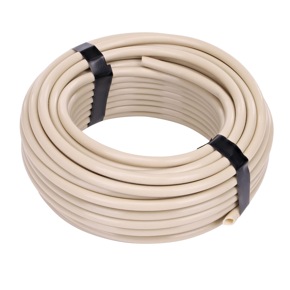Raindrip R252DT 50-foot 1/4-inch supply tubing for drip irrigation.