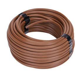 Raindrip R257BRVT quarter-inch tubing in brown for precise, even plant watering.