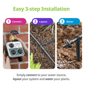 Raindrip R560DP 75 ft tubing for precise plant irrigation