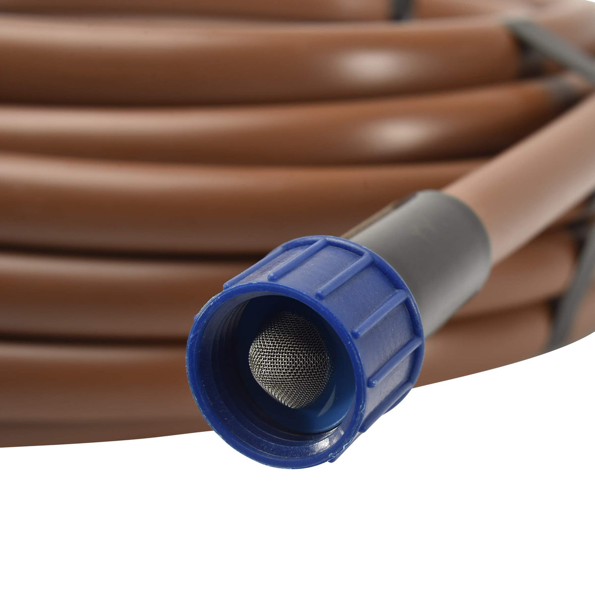 Raindrip SDT50P hose thread swivel adapter connects to the water source.