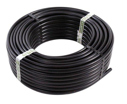 Raindrip tubing with punched emitters along the run for even moisture