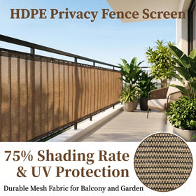 RAINFLOW 75% shade breathable design on a patio for comfort