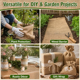 RAINFLOW burlap roll DIY crafts, easy to shape and tie.