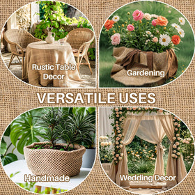 RAINFLOW burlap roll outdoor projects, durable yet pliable.