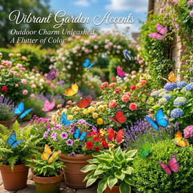 Rainflow butterflies for flower arrangements add whimsy and color.