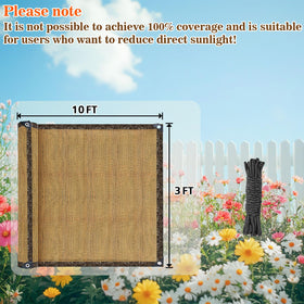 RAINFLOW privacy screen with aluminum grommets for durable mounting