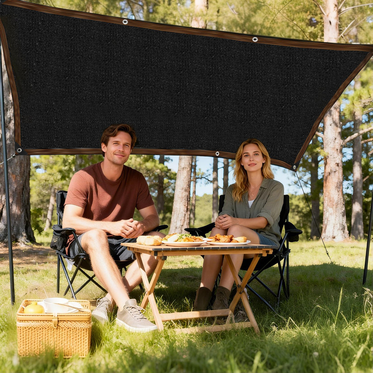 Patio privacy with breathable mesh and durable finish, ideal for outdoor spaces.