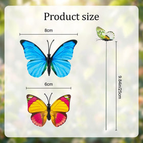 Rainflow giant butterflies with 3D effect for garden displays.
