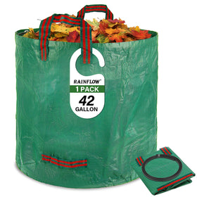 RainFlow yard waste bag with 4 handles for easy lifting and disposal