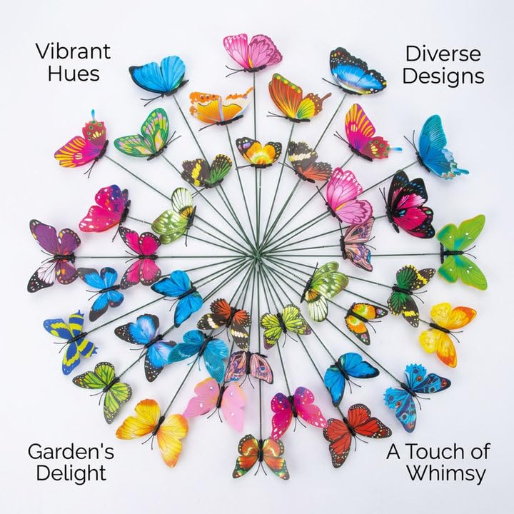 Rainflow waterproof butterfly decor withstands outdoor use for lasting color.